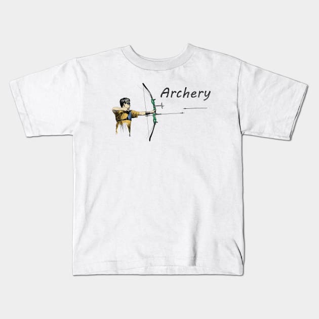 Archery Kids T-Shirt by sibosssr